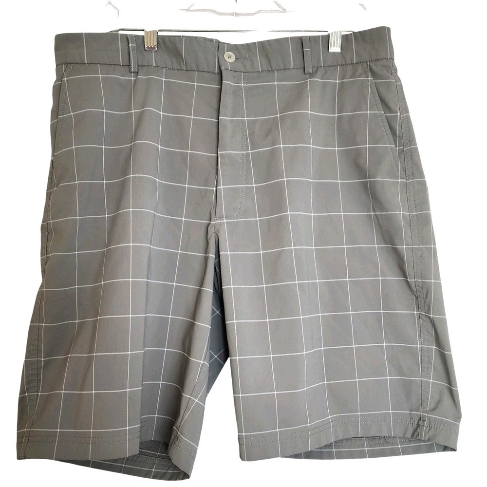 Pebble‎ Beach Golf Shorts Mens Size 36  Performance Flat Front Gray